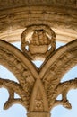 Jeronimos Monastery, Lisbon, detail of the cloister Royalty Free Stock Photo