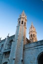 The Jeronimos Monastery in Lisbon, Portugal. Royalty Free Stock Photo