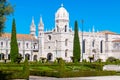 Jeronimos old Monastery in Lisbon, Portugal Royalty Free Stock Photo