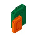 Jerricans Isometric Icon