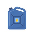 Jerrycan. Canister for petrol, gasoline and engine oil. Vector illustration