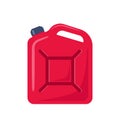Jerrycan. Canister for petrol, gasoline and engine oil. Vector illustration