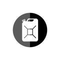 Jerrycan fuel icon, Gas can, Canister of gasoline Royalty Free Stock Photo