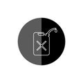 Jerrycan fuel icon, Gas can, Canister of gasoline Royalty Free Stock Photo