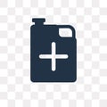 Jerrycan vector icon isolated on transparent background, Jerrycan transparency concept can be used web and mobile Royalty Free Stock Photo