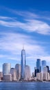 Jersey City cityscape. Scenic view to New York Royalty Free Stock Photo
