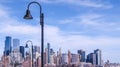 Jersey City cityscape. Scenic view to New York Royalty Free Stock Photo