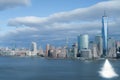 Jersey City cityscape. Scenic view to New York Royalty Free Stock Photo