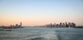 Jersey City and Manhattan Royalty Free Stock Photo