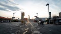 Jersey City, NJ - April 12 2020: The Holland Tunnel exit into NYC with no cars entering. COVID-19 outbreak