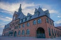 Jersey City, NJ, USA: The Central Railroad of New Jersey Terminal building Royalty Free Stock Photo