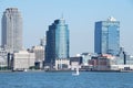 Jersey city skyline Royalty Free Stock Photo
