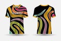 New design of Tshirt sports abstract jersey suitable for racing, soccer, gaming