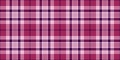 Jersey pattern check seamless, basic texture background fabric. Rug plaid textile vector tartan in pink and light colors Royalty Free Stock Photo