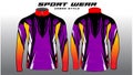 Jersey purpple and black texture red line