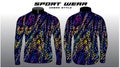 Jersey purpple line and black texture animal skin