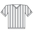 Jersey referee american football outline