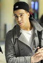 Jersey Shore actor Vinny at LAX Royalty Free Stock Photo