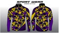 Jersey sublimation purpple camo fade gray