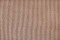 Jersey textile background , brown striped ridge tricot fabric, cloth surface Royalty Free Stock Photo