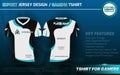 White Esport Tshirt For Gaming Team