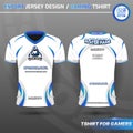 Blue White Esport Uniform Template