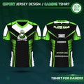 Dark Green Esport Tshirt Vector Template