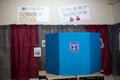 Voting booth in Israel