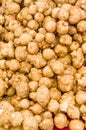 Jerusalem artichoke tubers at the market Royalty Free Stock Photo