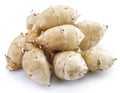 Jerusalem artichoke on a white. Royalty Free Stock Photo