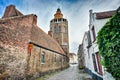 Jerusalem church and paved street