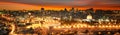 Jerusalem city by sunset Royalty Free Stock Photo