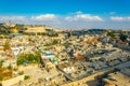 Jerusalem dominated by golden cupola of the dome of the rock, Israel Royalty Free Stock Photo