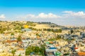 Jerusalem dominated by golden cupola of the dome of the rock, Israel Royalty Free Stock Photo