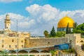 Jerusalem dominated by golden cupola of the dome of the rock, Israel Royalty Free Stock Photo