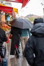 Jerusalem Israe View of unidentified people shopping at Mahane Yehuda market in Jerusalem before the time when the Royalty Free Stock Photo