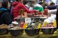 Jerusalem Israe View of unidentified people shopping at Mahane Yehuda market in Jerusalem before the time when the Royalty Free Stock Photo