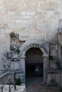 Jerusalem, Israel - April 22, 2022: Ancient Damascus Gate is one of the main entrances to the Old City of Jerusalem. The Royalty Free Stock Photo