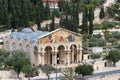 Jerusalem, Israel - April 2022: The Church of All Nations at the garden of Gethsemane Royalty Free Stock Photo