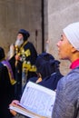 Coptic pray, on Orthodox Good Friday, Holy Sepulchre church