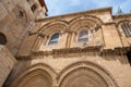 Church of Holy Sepulchre in Jerusalem, Israel. Facade detail Royalty Free Stock Photo