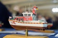 Scale model of small boat Royalty Free Stock Photo