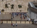 Area dedicated to prayer for women at the Wailing Wall in the city of Jerusalem, Israel Royalty Free Stock Photo