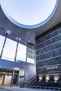 Jerusalem, Israel - 5 August 2019. The modern interior hall of the new train station Jerusalem Yitzhak Navon, the world`s deepest Royalty Free Stock Photo