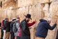 11/23/2018 Jerusalem, Israel, Believing Jews is praying near the wall of crying