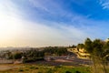 jerusalem-israel. 01-27-2021. Crossroads on Golda Meir Boulevard near the Ramot neighborhood, Royalty Free Stock Photo