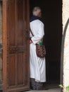 Catholic priest at the Church of Saint Anne, Jerusalem