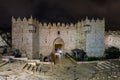 Damascus Gate - entrance to the Old City of Jerusalem in Israel Royalty Free Stock Photo