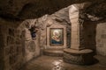 Icon of the Mother of God of a lactating baby in the Milk Grotto Church in Bethlehem in Palestine