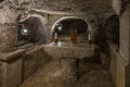 The interior of the cave of Holy Babies under the Chapel of Saint Catherine in Bethlehem in Palestine Royalty Free Stock Photo